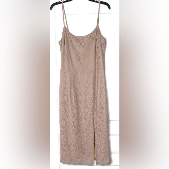 DRESS THE POPULATION NWT  Zahra Lace Bodycon Dress in Blush Size Medium - Picture 6 of 6